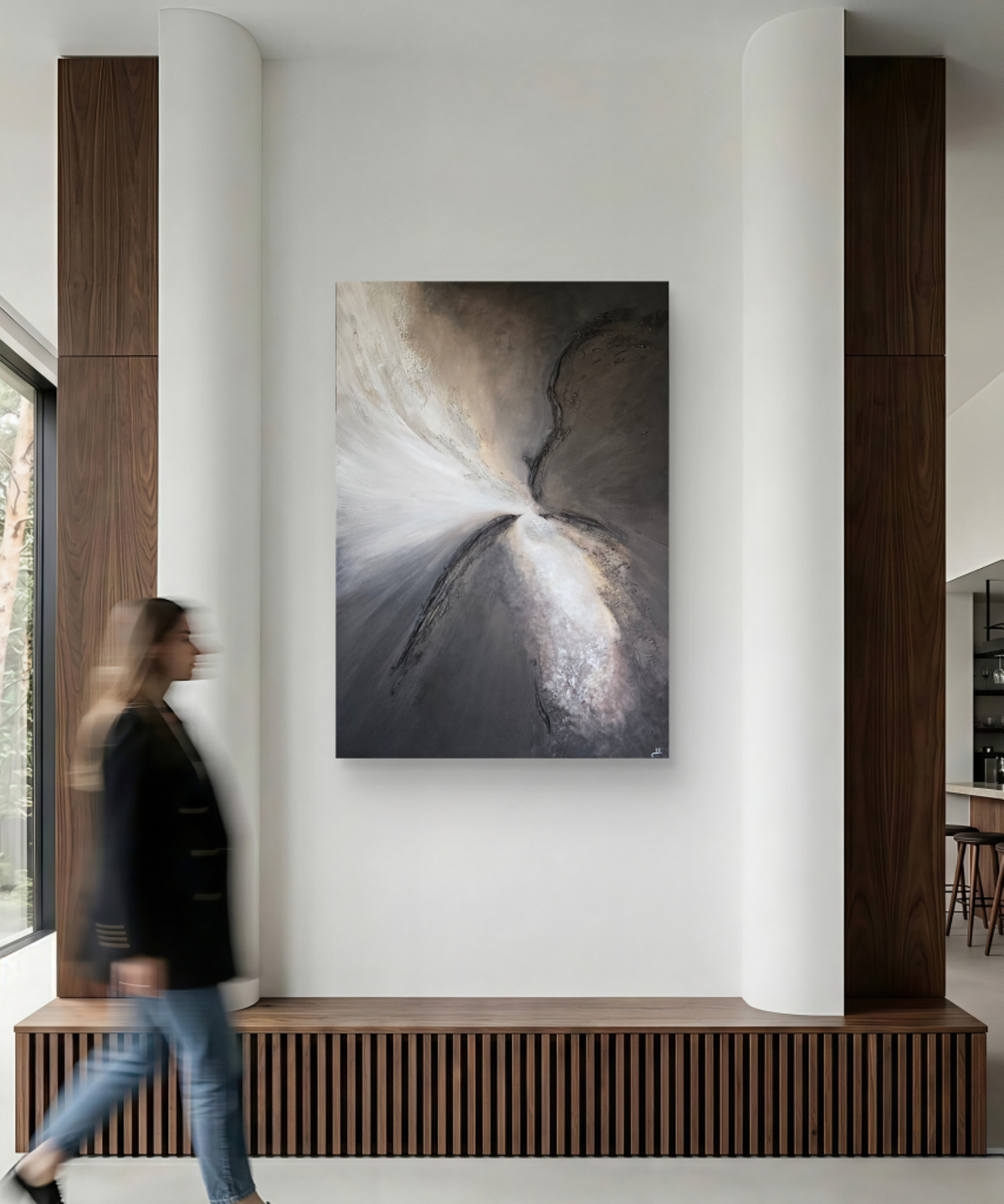 Abstract painting by Irmina Sereikiene